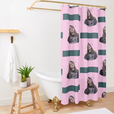 Pink Piper Rockelle Shower Curtain Official Cow Anime Merch